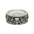 Double Gucci Feline Head Ring