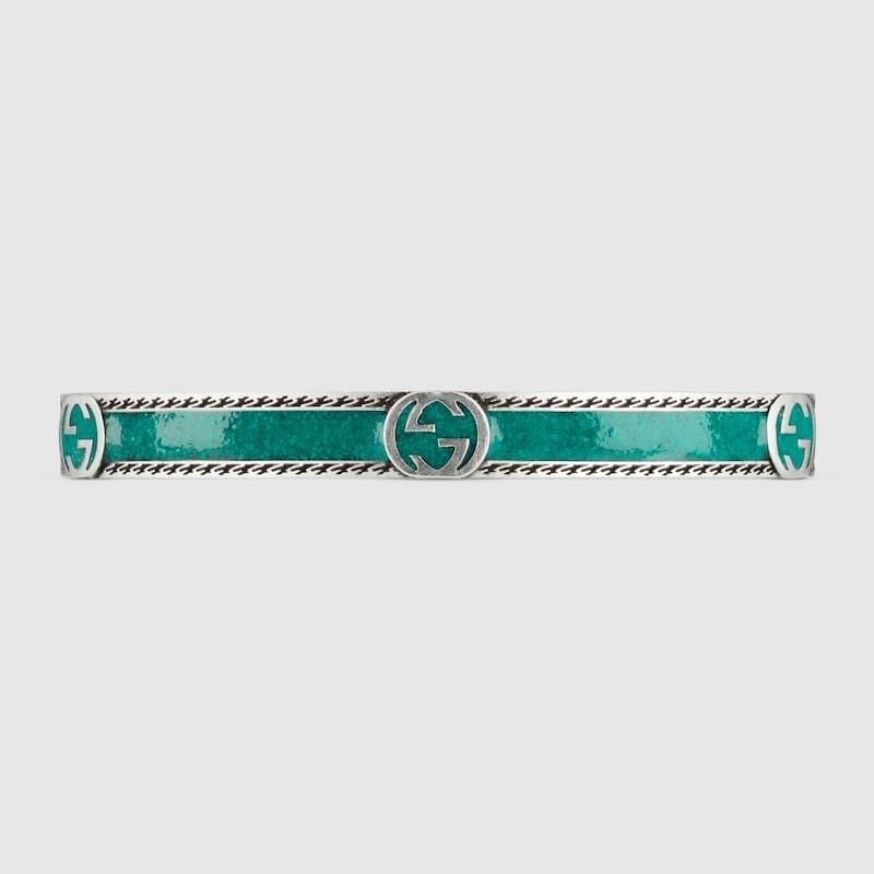 Double Gucci Interlocking Gucci Bangle Bracelet