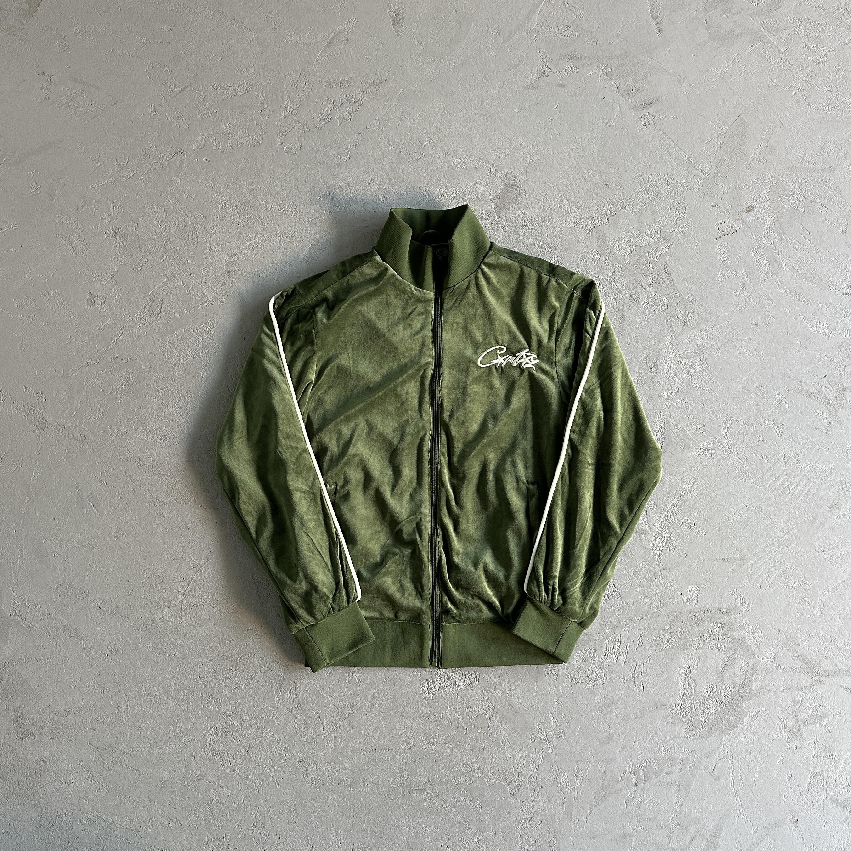 Corteiz Velvet Trackset Green