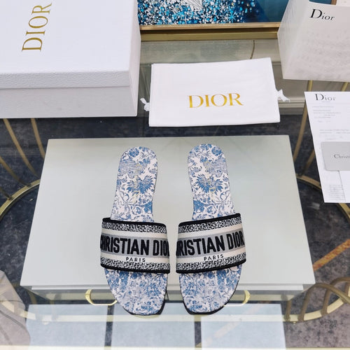 DIOR CD Mule Dway Slide 10mm Multi-motifs Style 75