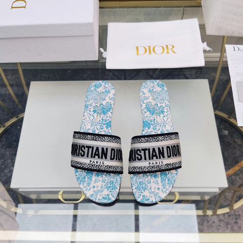 DIOR CD Mule Dway Slide 10mm Multi-motifs Style 74