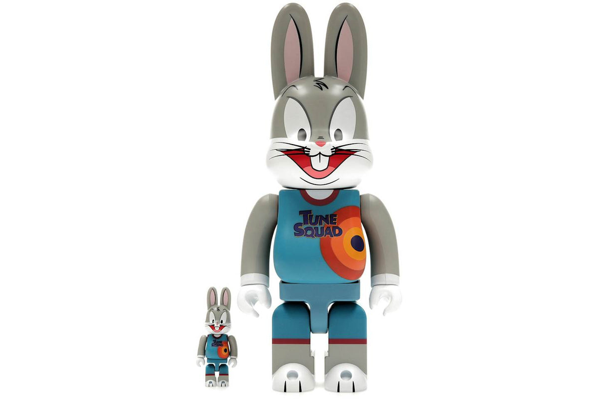Rabbrick Space Jam: A New Legacy Bugs Bunny Figure Set - 100% & 400%, Grey
