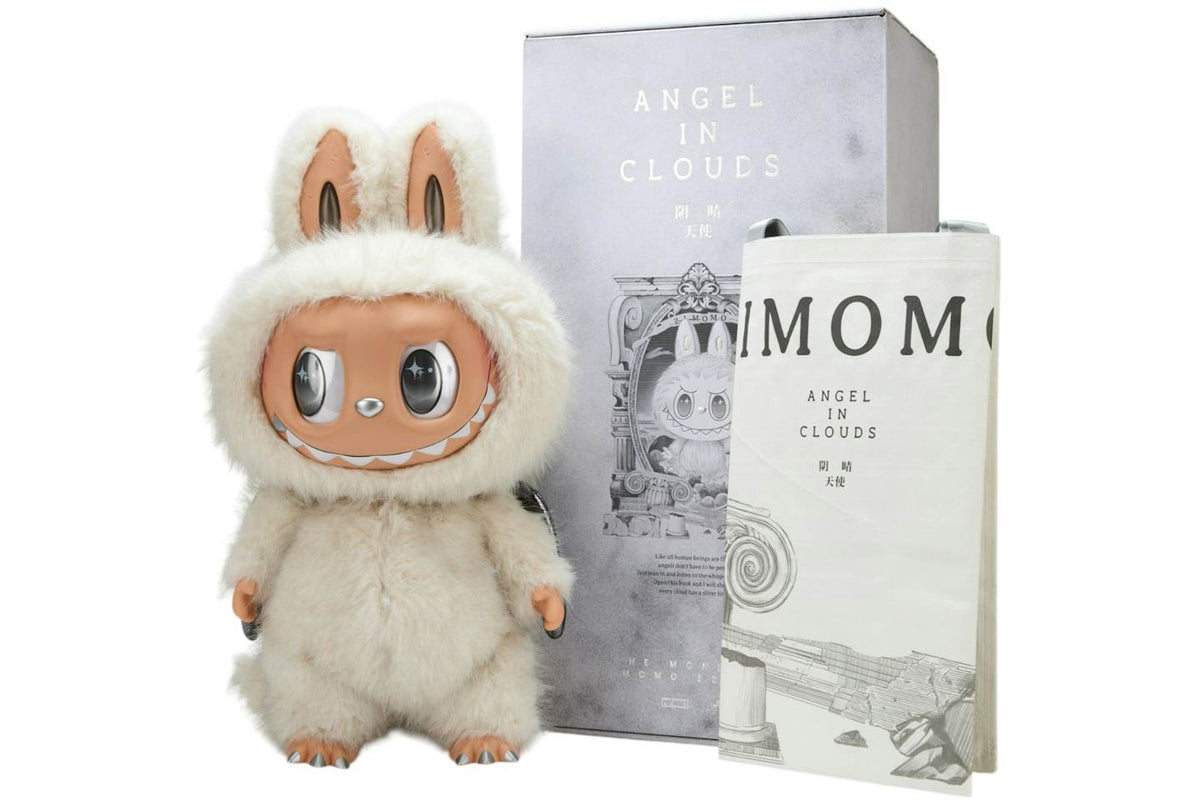 Pop Mart The Monsters Zimomo Angel in Clouds Figure with Tote Bag