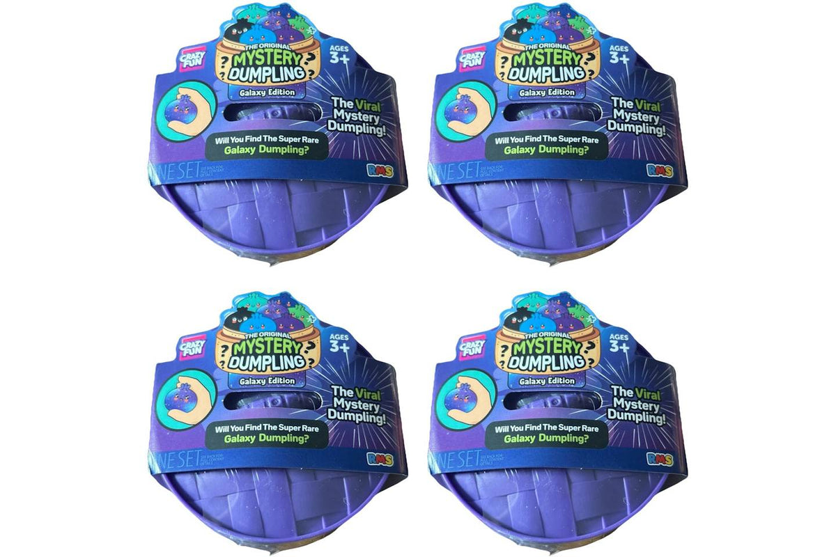 Squishy Bun Galaxy Mystery Dumpling Blind Boxes - 4-Pack, Chase Not Guaranteed