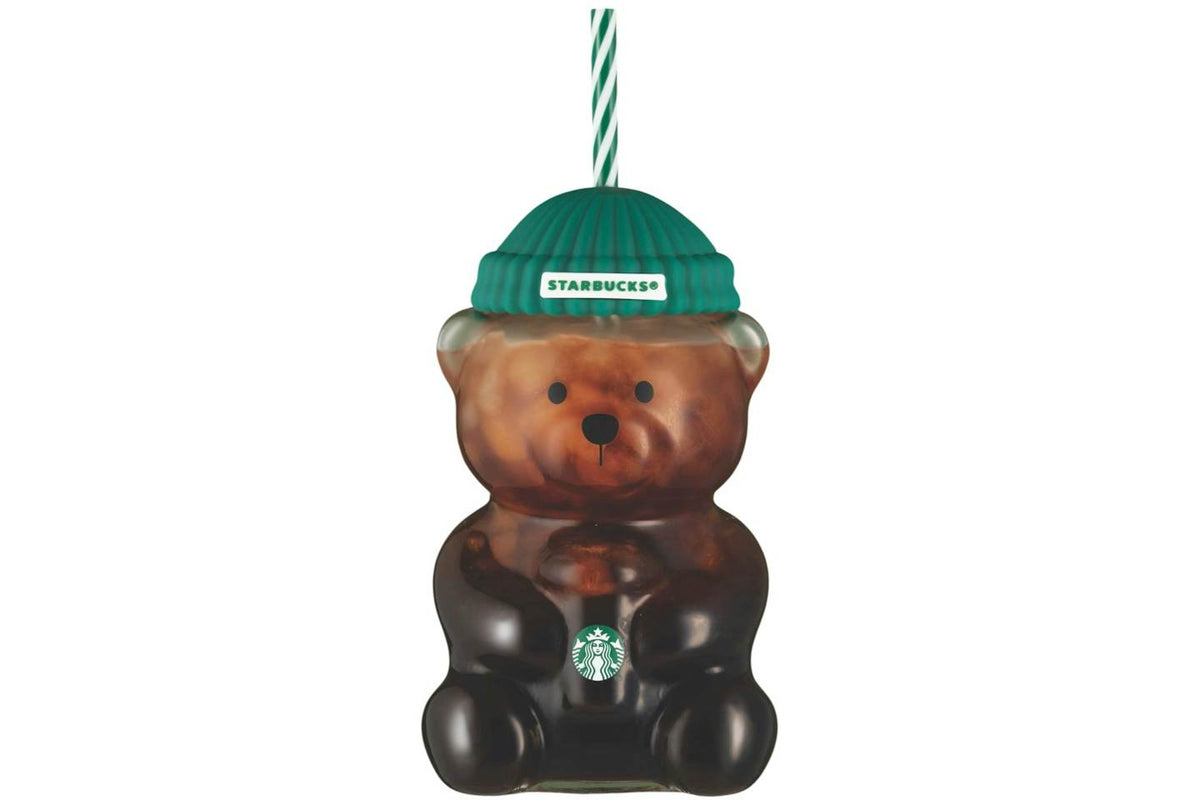 Starbucks Bearista Bear Glass Tumbler