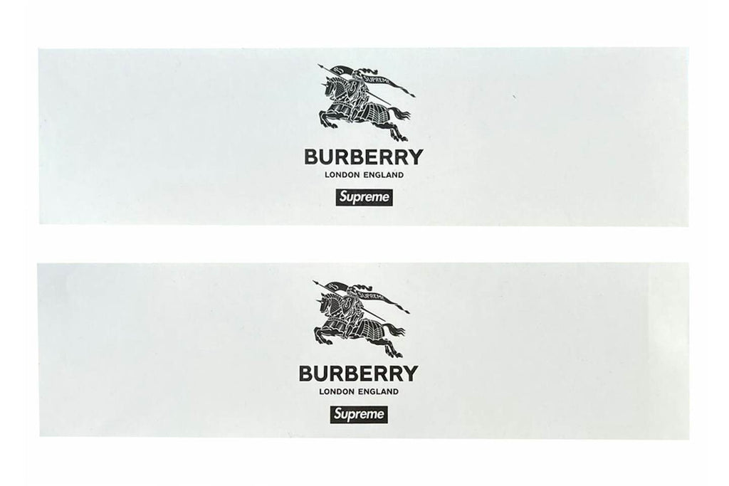 Supreme Burberry Box Logo Sticker Set