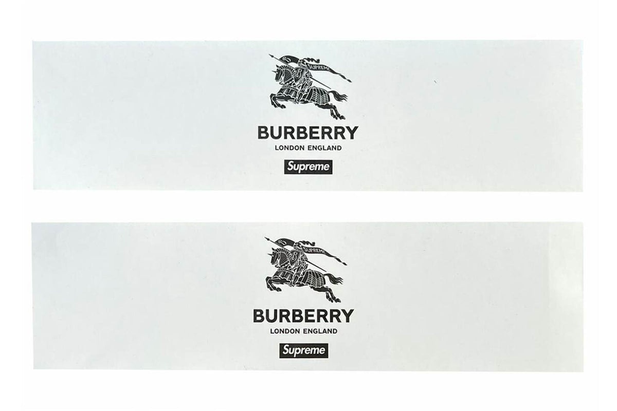 Supreme Burberry Box Logo Sticker Set