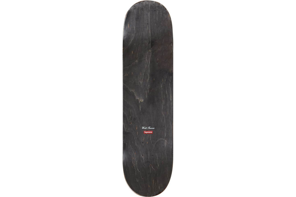 Supreme Distorted Logo Skateboard Deck - Black