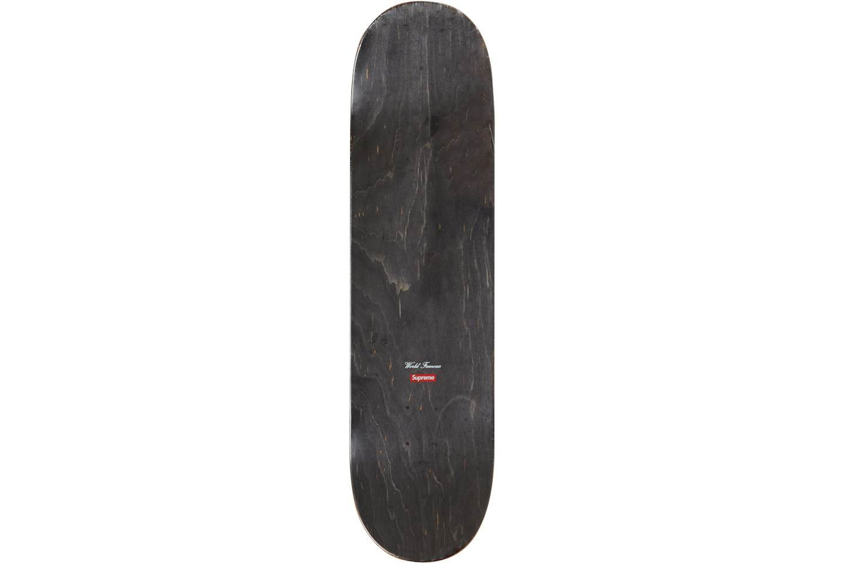 Supreme Distorted Logo Skateboard Deck - Black
