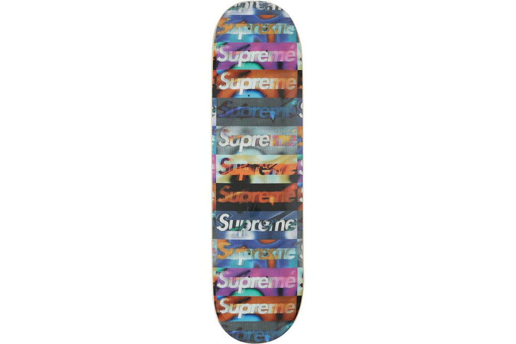 Supreme Distorted Logo Skateboard Deck - Black