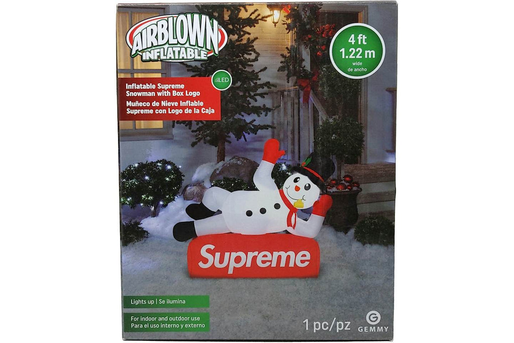 Supreme Large Inflatable Snowman Decoration - White