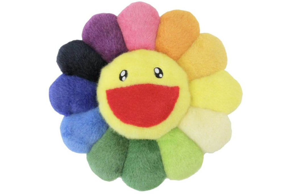 Takashi Murakami Flower Plush - Rainbow/Yellow, 30 cm