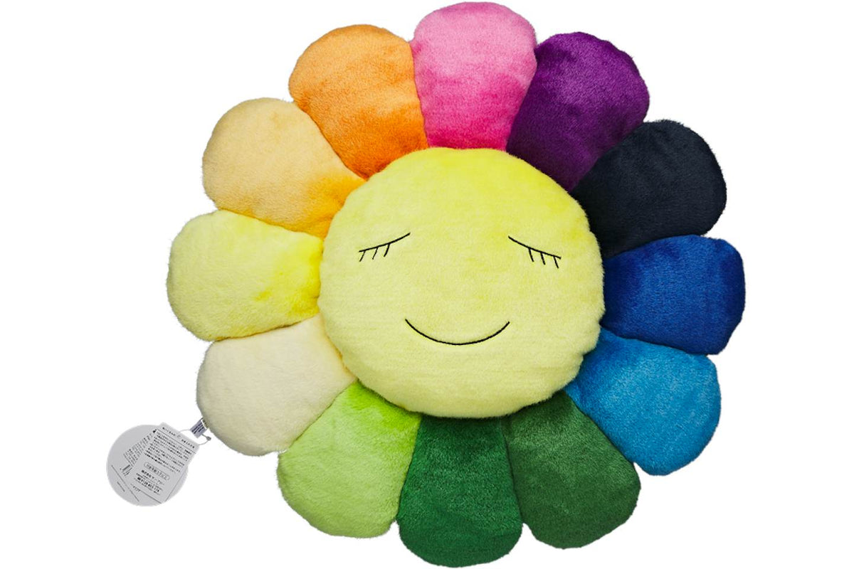 Takashi Murakami Flower Plush - Rainbow/Yellow, 60 cm