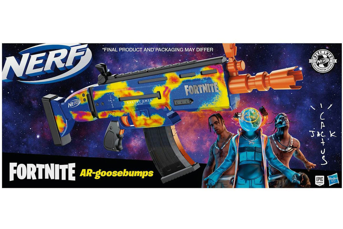 Travis Scott Cactus Jack Fortnite AR-Goosebumps Nerf Elite Dart Blaster