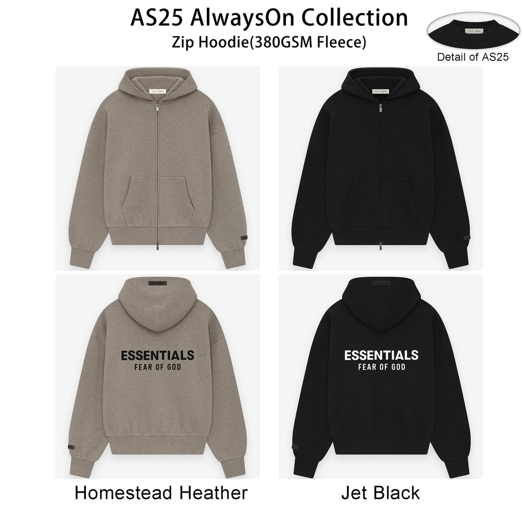FOG x Essentials Zip Hoodie 25AS