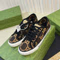GUCCI Tennis 1977 ripstop sneakers Black Brown Caro