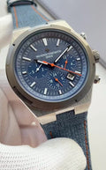 Vacheron Constantin Blue Fabric Strap Chronograph Watch