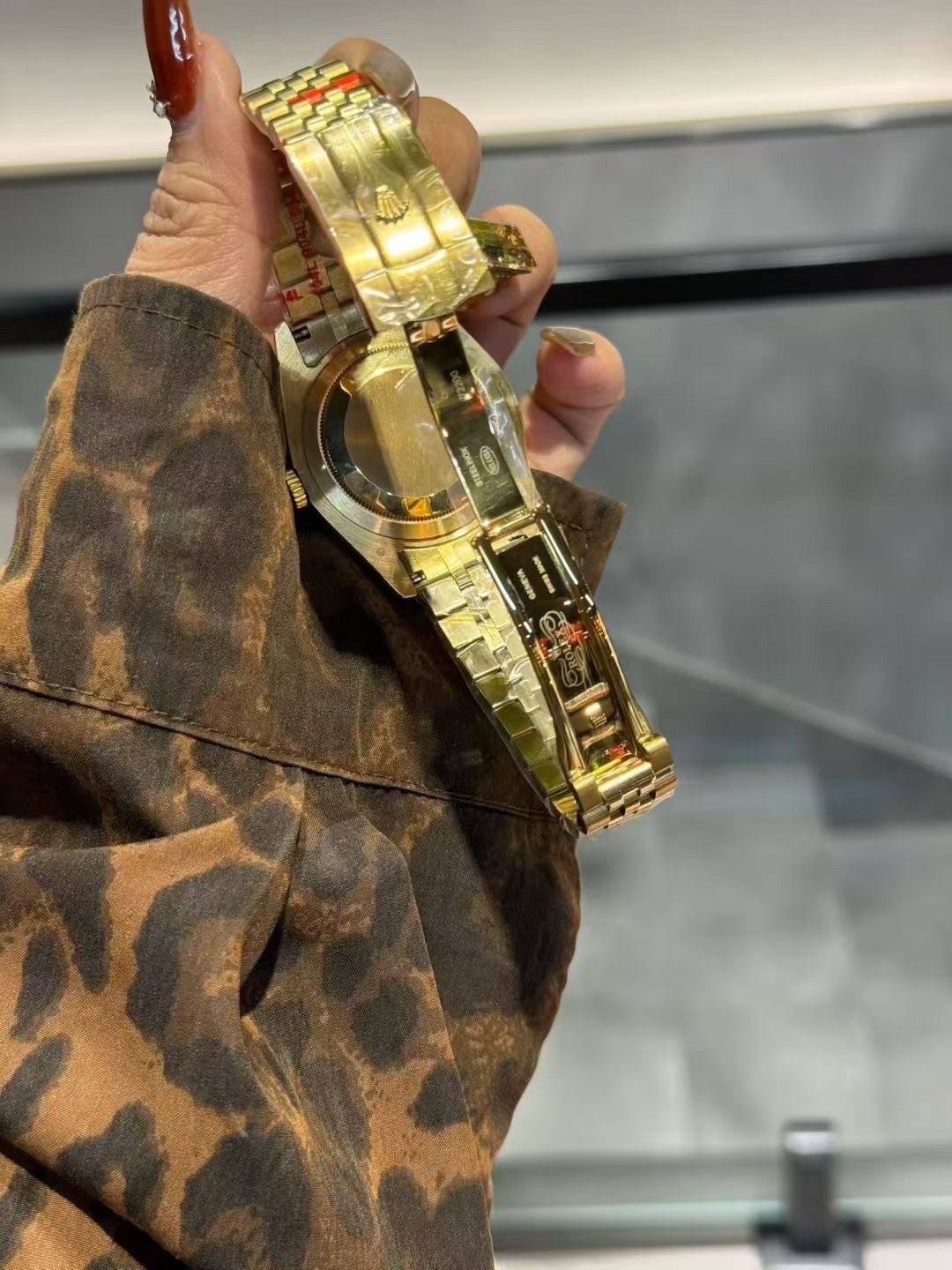 Rolex Gold-Tone Champagne Dial Watch