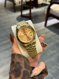 Rolex Gold-Tone Champagne Dial Watch