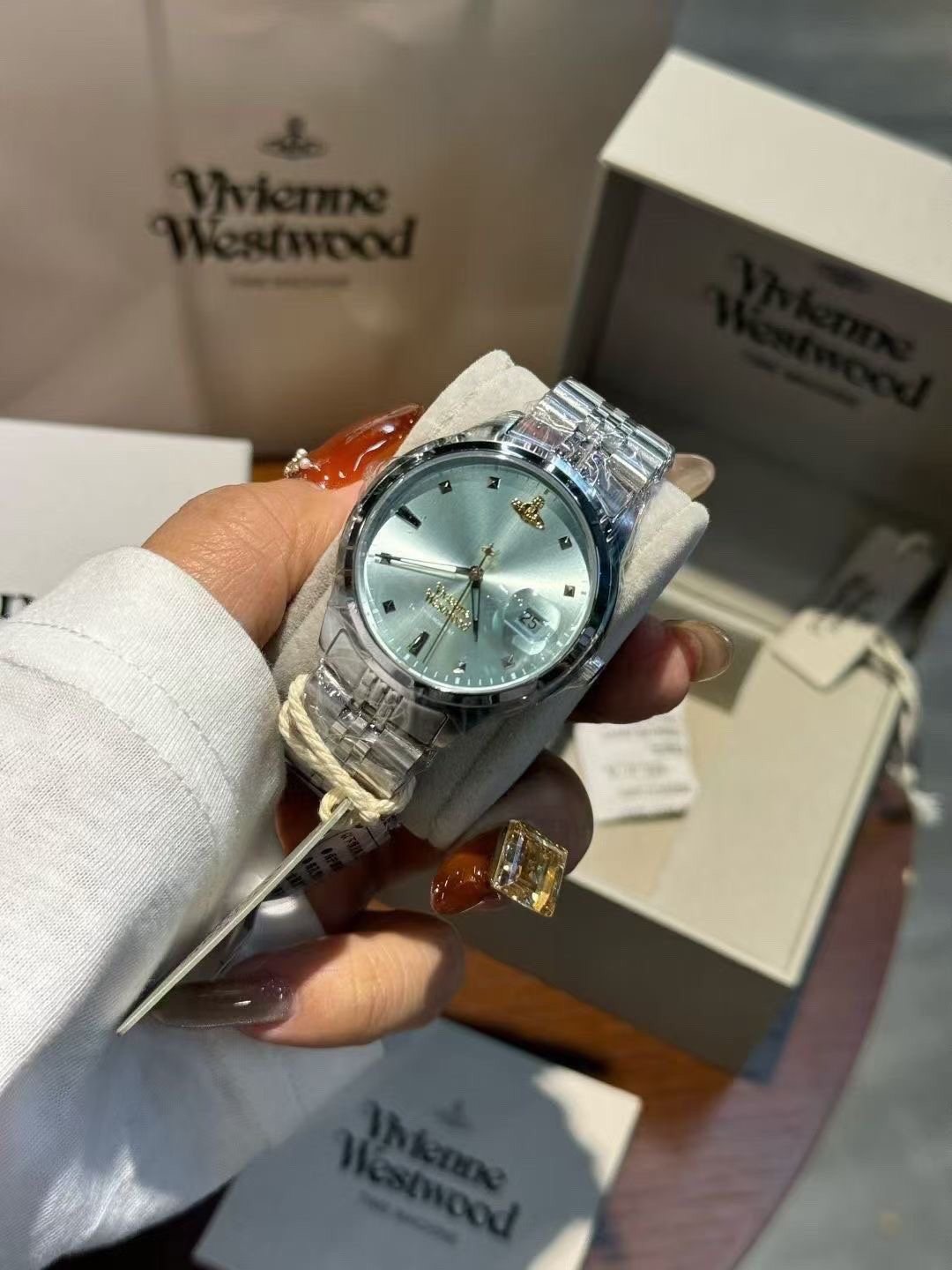 Vivienne Westwood Ice Blue Dial Watch