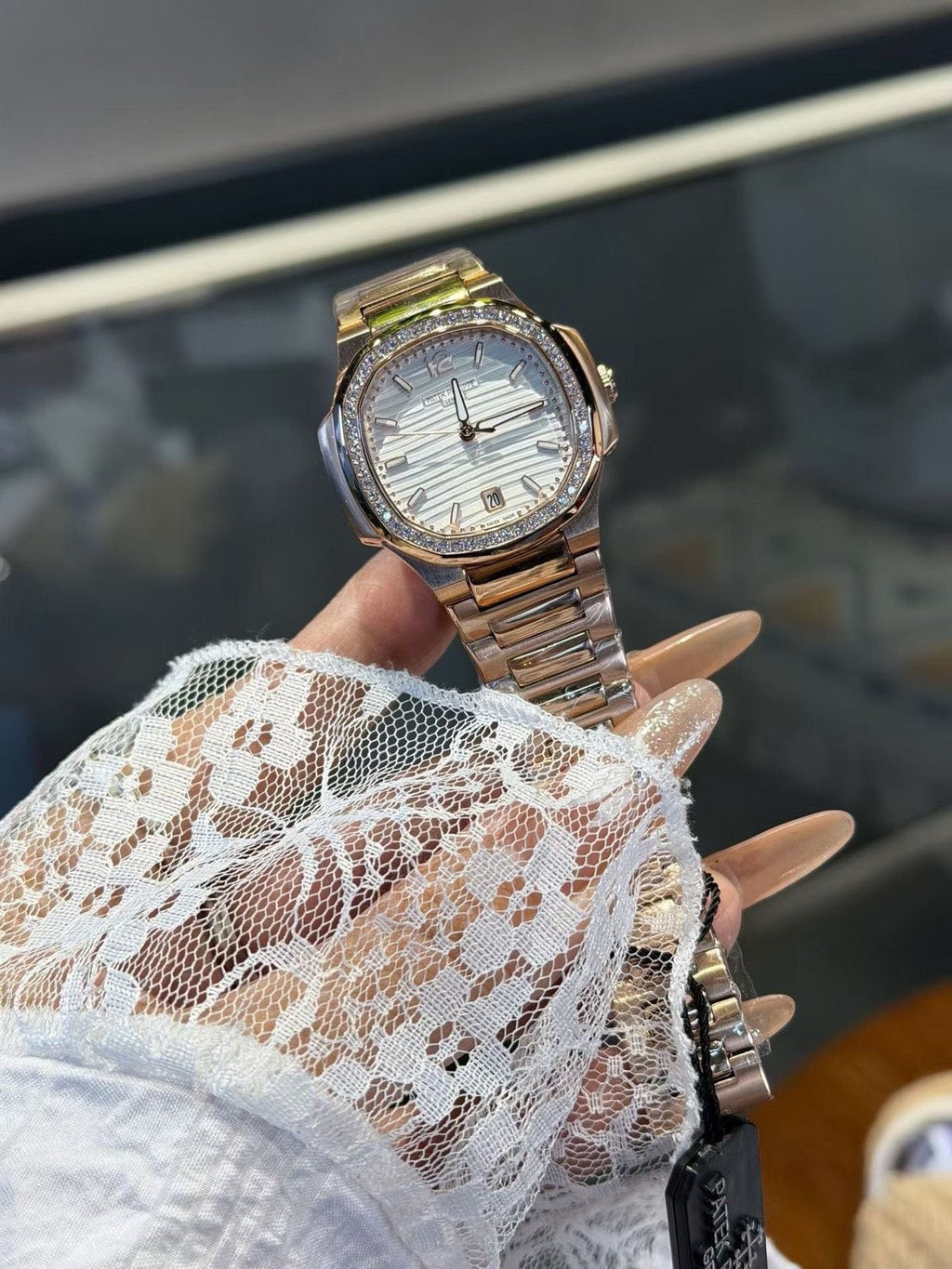 Patek Philippe White Dial Bracelet Watch