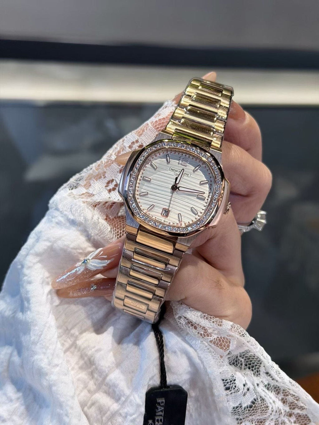 Patek Philippe White Dial Bracelet Watch