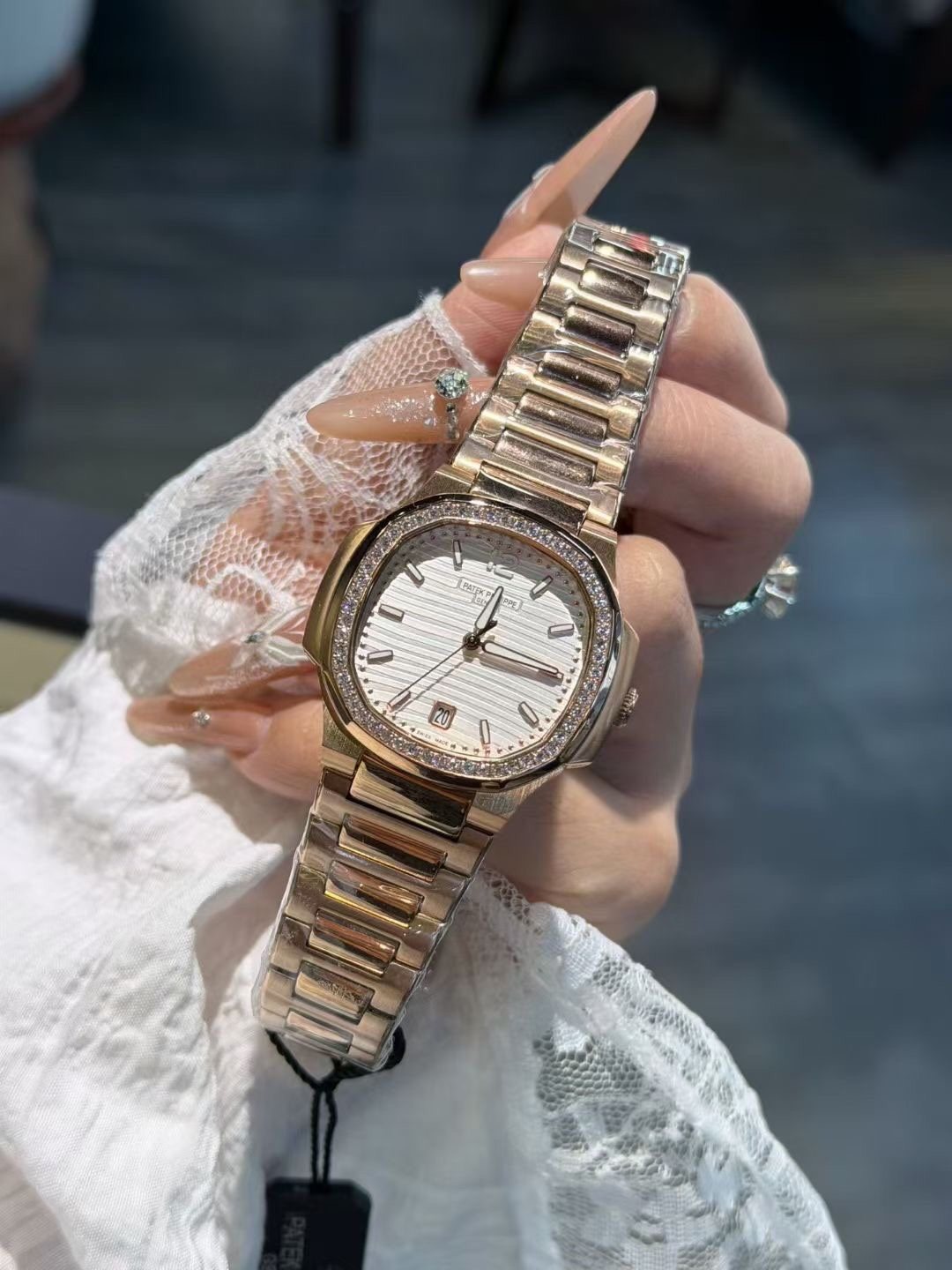 Patek Philippe White Dial Bracelet Watch
