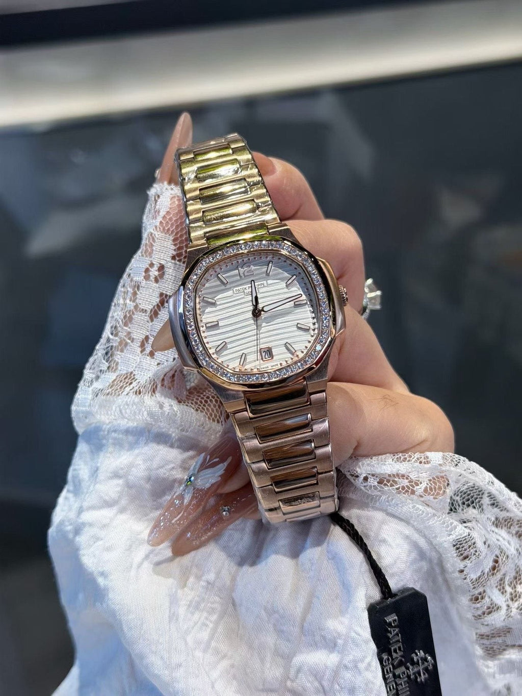 Patek Philippe White Dial Bracelet Watch
