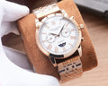 Patek Philippe Rose Gold Silver White Dial Bracelet Watch