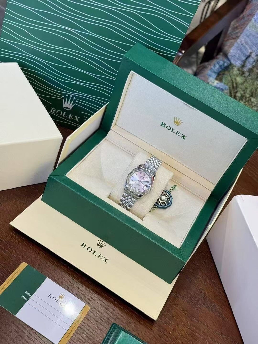 Rolex White Mother-of-Pearl Dial Watch