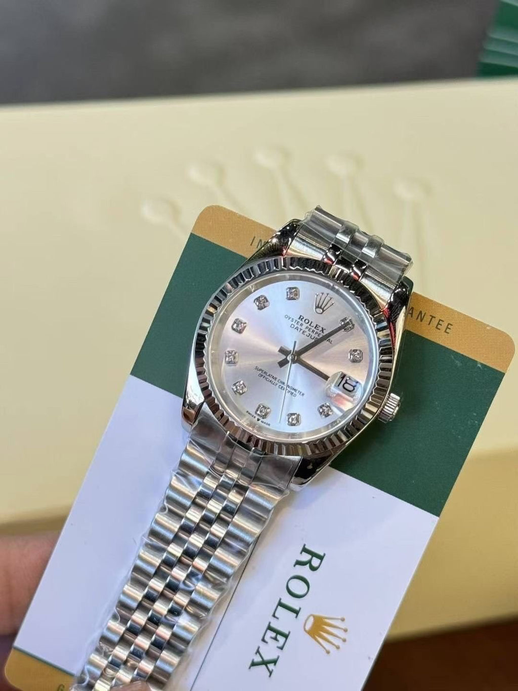 Rolex White Mother-of-Pearl Dial Watch