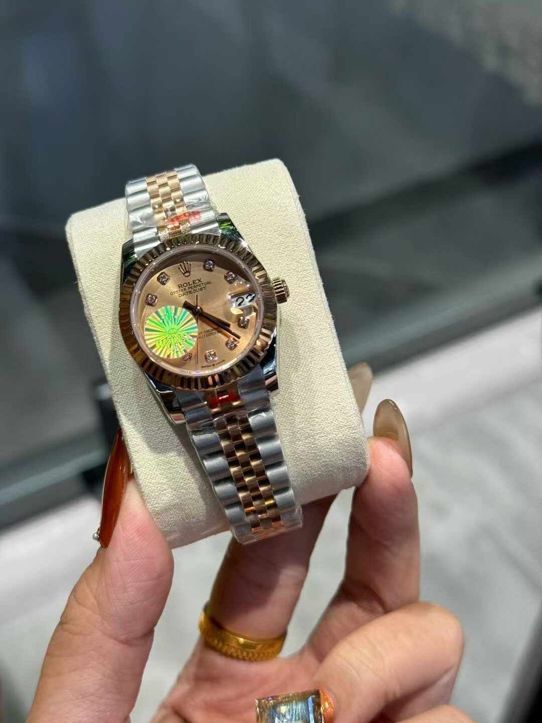 Rolex Two-Tone Champagne Dial Watch