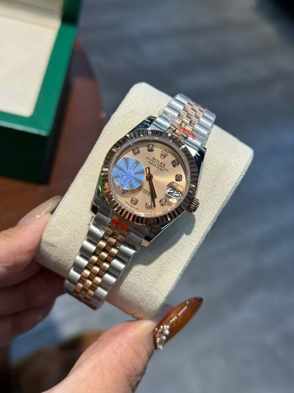 Rolex Two-Tone Champagne Dial Watch