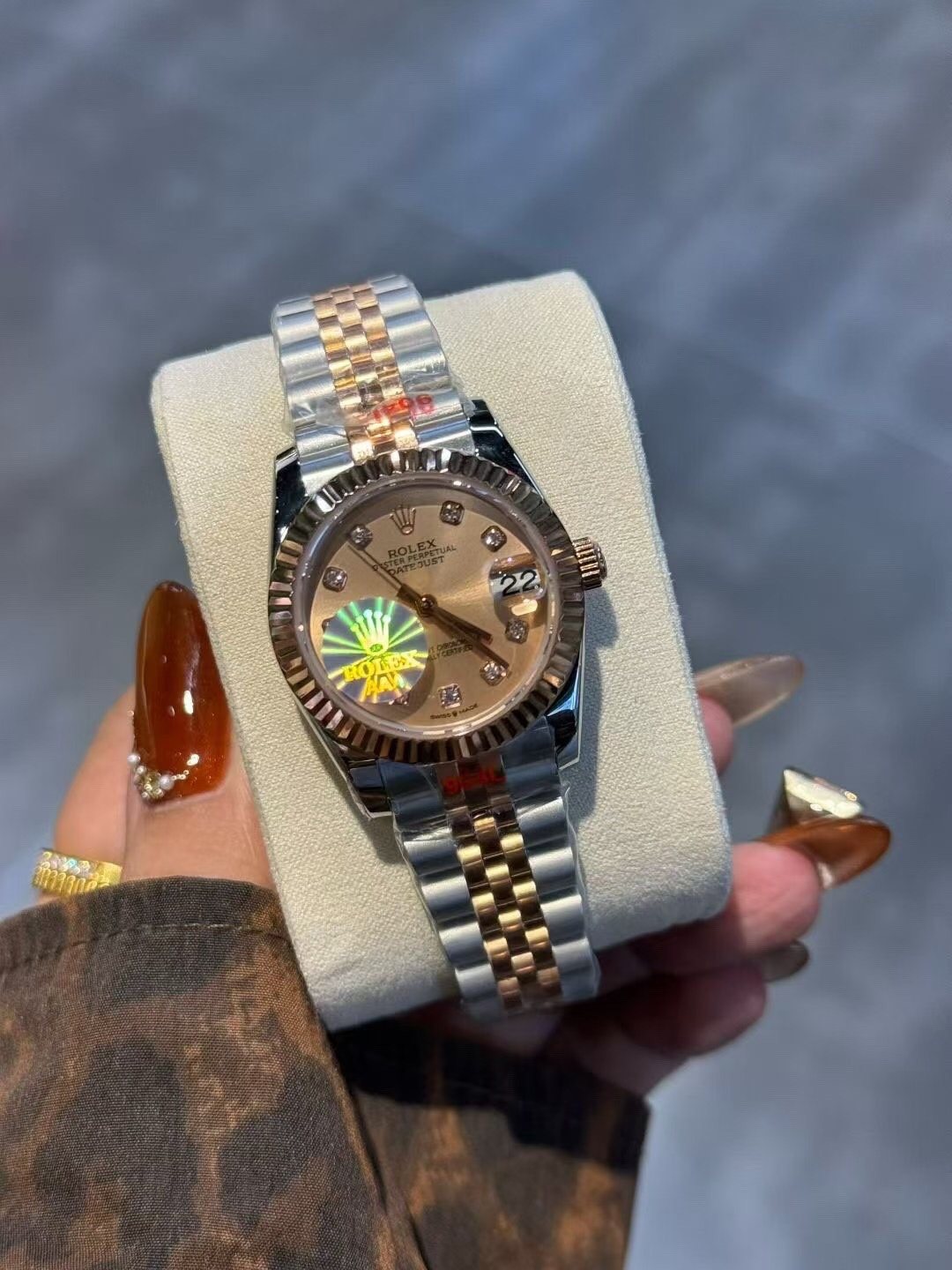 Rolex Two-Tone Champagne Dial Watch