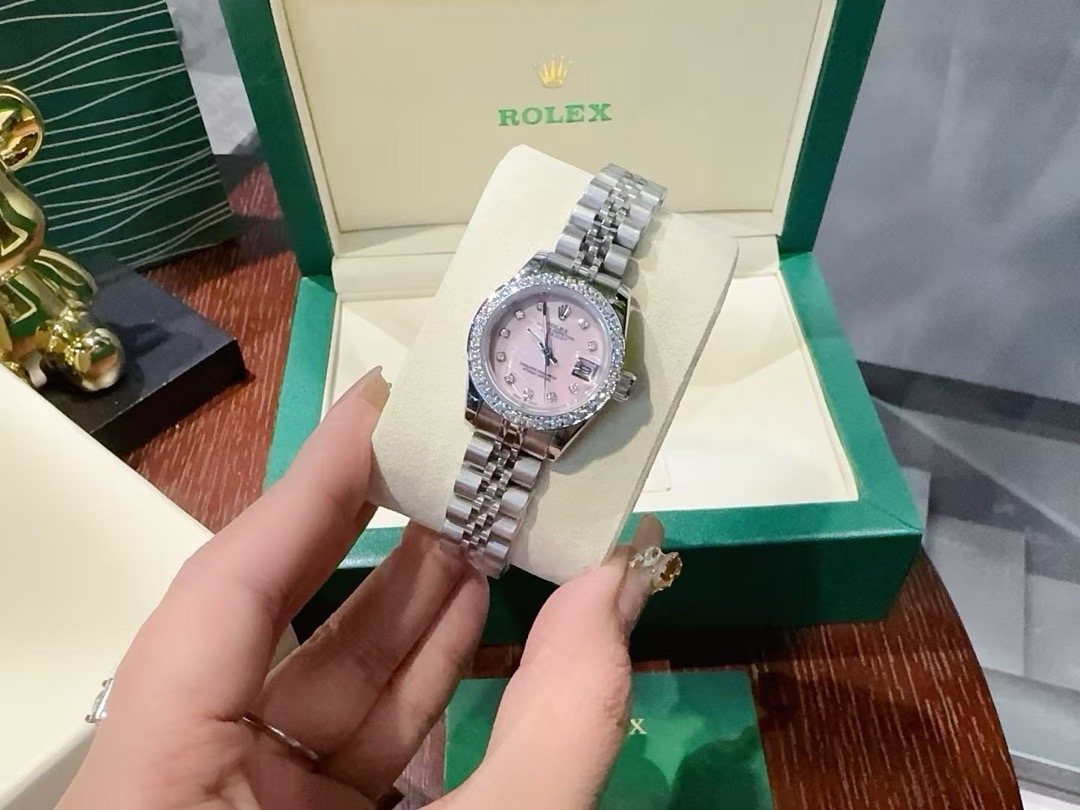 Rolex Pink Dial Watch