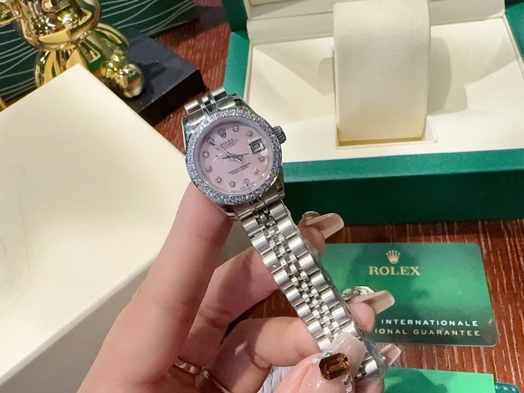 Rolex Pink Dial Watch