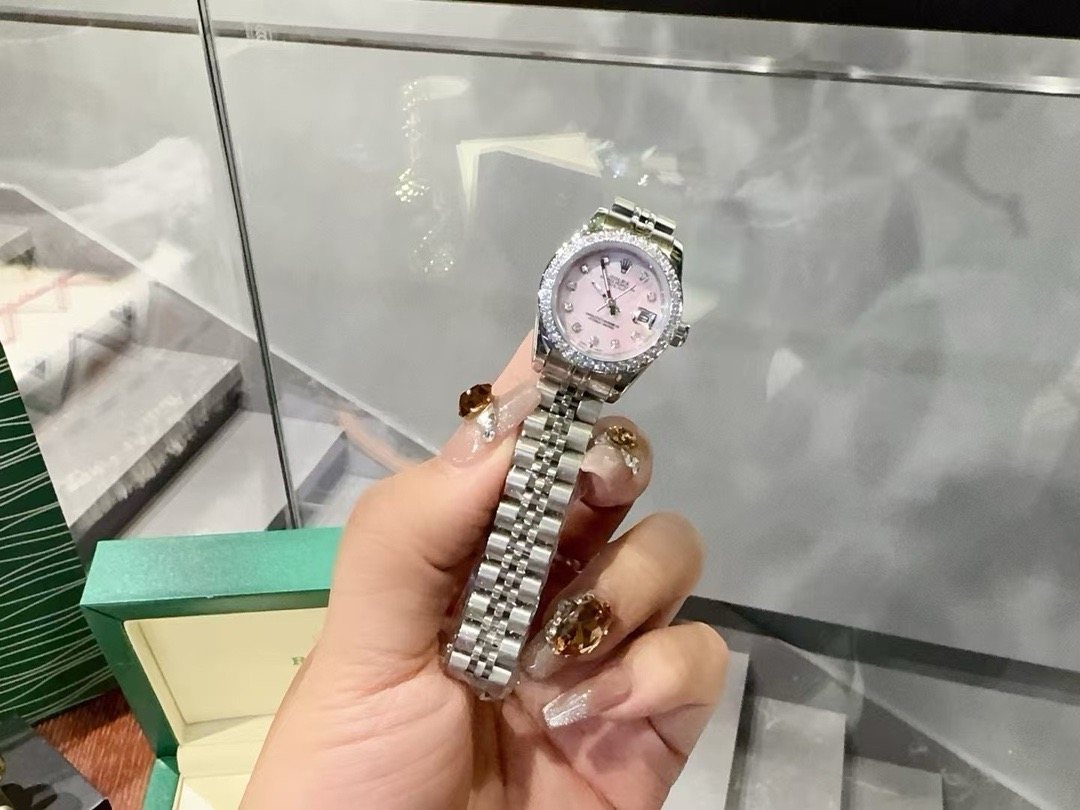 Rolex Pink Dial Watch