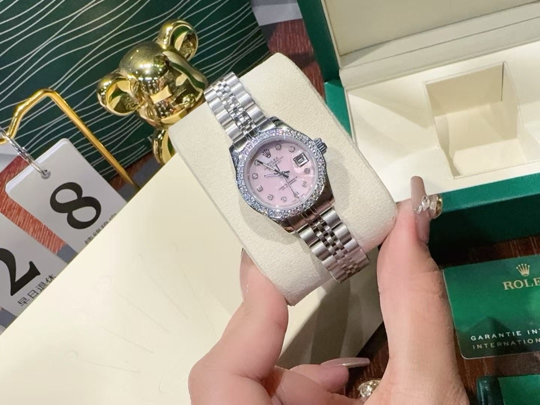 Rolex Pink Dial Watch