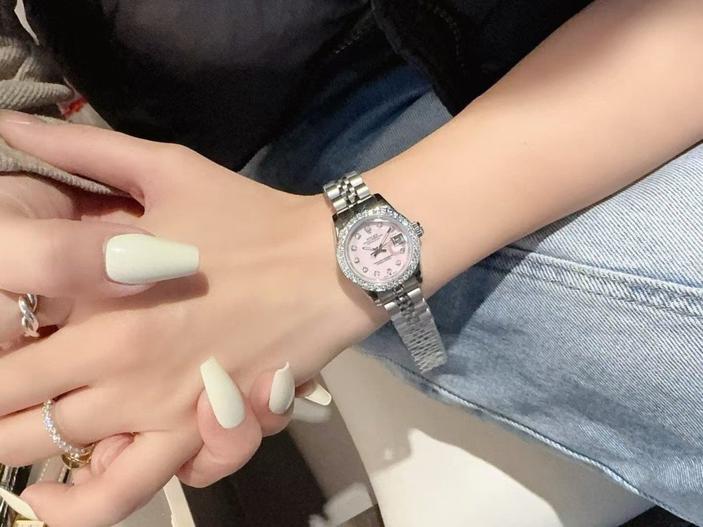 Rolex Pink Dial Watch